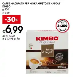 Bennet Caffè macinato per moka gusto di Napoli Kimbo offerta