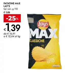 Bennet Patatine Max Lay's Classiche offerta