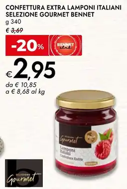 Bennet Confettura extra lamponi italiani selezione gourmet bennet offerta