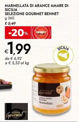 Bennet Marmellata di arance amare di Sicilia Selezione Gourmet Bennet offerta
