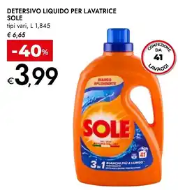 Bennet Detersivo liquido per lavatrice Sole offerta