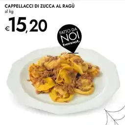 Bennet Cappellacci di zucca al ragù offerta