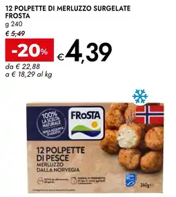 Bennet Polpette di merluzzo Frosta offerta