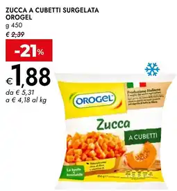 Bennet Zucca a cubetti Orogel offerta