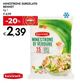 Bennet Minestrone di verdure Bennet offerta