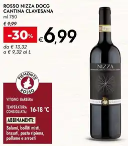 Bennet Rosso Nizza DOCG Cantina Clavesana offerta