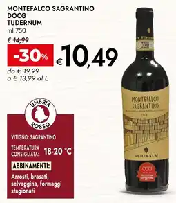 Bennet Montefalco Sagrantino DOCG Tudernum offerta
