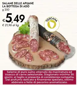 Bennet Salame delle Apuane La Bottega di Ado offerta