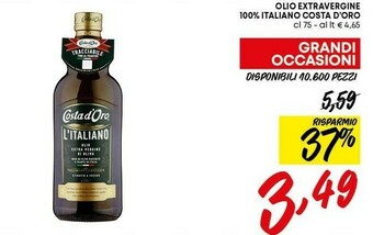 Panorama Olio extravergine di oliva offerta