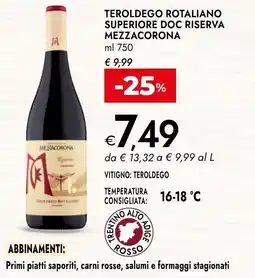 Bennet Teroldego Rotaliano Superiore DOC Riserva Mezzacorona offerta