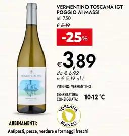 Bennet Vermentino Toscana IGT Poggio ai Massi offerta