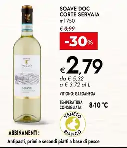 Bennet Soave Doc Corte Servaia offerta