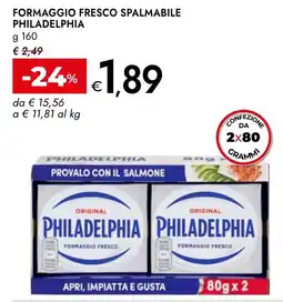 Bennet Formaggio fresco spalmabile Philadelphia offerta