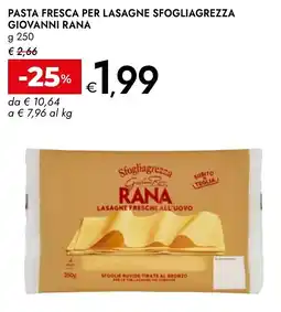 Bennet Pasta fresca per lasagne sfogliagrezza Giovanni Rana offerta