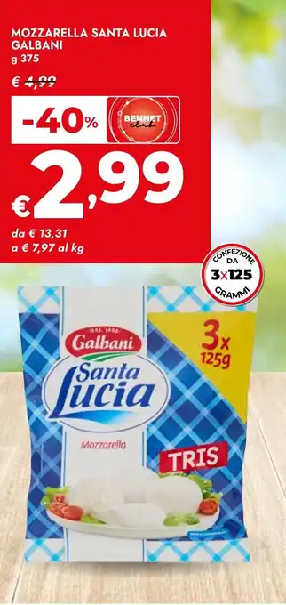 Mozzarella Santa Lucia Galbani