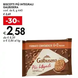 Bennet Biscotti più integrali Galbusera offerta