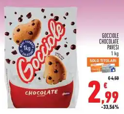 Conad Gocciole Chocolate Pavesi offerta