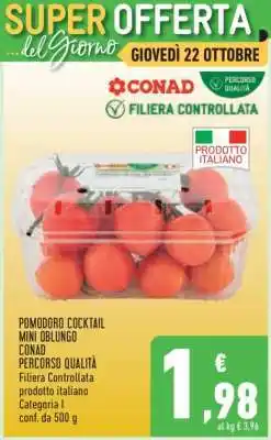Conad Pomodoro Cocktail Mini Oblungo offerta