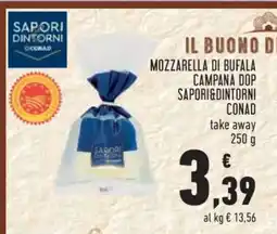 Conad Mozzarella di Bufala Campana DOP Sapori&Dintorni Conad offerta