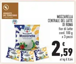 Conad MOZZARELLA CENTRALE DEL LATTE DI ROMA offerta