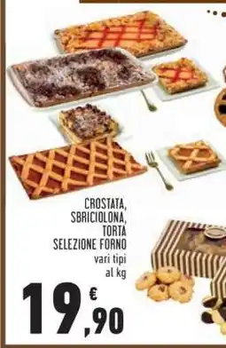 Conad CROSTATA, SBRICIOLONA, TORTA SELEZIONE FORNO offerta