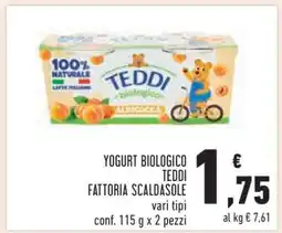 Conad YOGURT BIOLOGICO TEDDI FATTORIA SCALDASOLE offerta