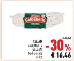 Conad Salame Galbanetto Galbani offerta