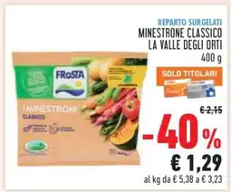 Conad Minestrone Classico La Valle degli Orti offerta