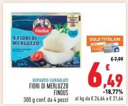 Conad FIORI DI MERLUZZO FINDUS offerta