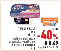 Conad YOGURT, MOUSSE MIX MÜLLER offerta