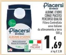 Conad ALBUME D'UOVO CONAD PIACERSÌ offerta