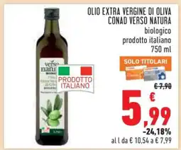 Conad Olio Extra Vergine di Oliva Conad Verso Natura offerta