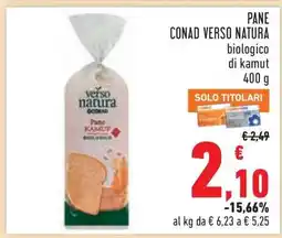 Conad Pane Conad Verso Natura offerta