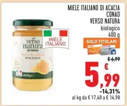 Conad Miele Italiano di Acacia Conad Verso Natura offerta