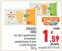 Conad CRACKERS DORIA offerta