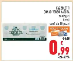 Conad Fazzoletti Conad Verso Natura offerta