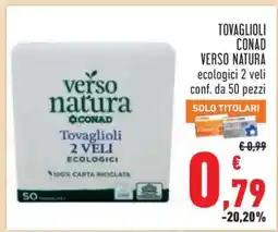 Conad Tovaglioli Conad Verso Natura offerta