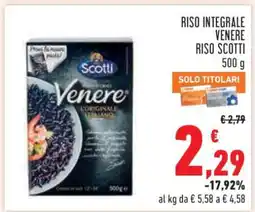 Conad RISO INTEGRALE VENERE RISO SCOTTI offerta