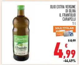 Conad Olio Extra Vergine di Oliva Il Frantoio Carapelli offerta
