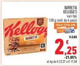Conad BARRETTA KELLOGG'S vari tipi offerta