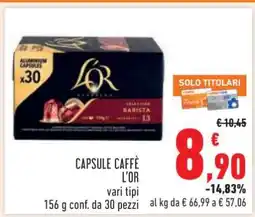 Conad CAPSULE CAFFÈ L'OR offerta