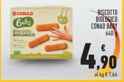Conad BISCOTTO BIOLOGICO CONAD BABY 640 g offerta