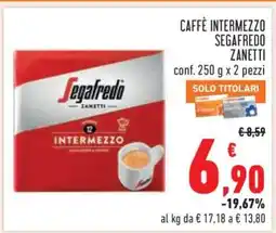 Conad CAFFÈ INTERMEZZO SEGAFREDO ZANETTI offerta