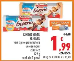 Conad KINDER BUENO FERRERO offerta