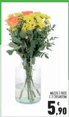 Conad MAZZO 3 ROSE E 3 CRISANTEMI offerta