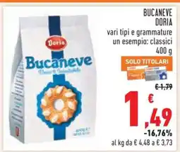 Conad Bucaneve Doria offerta