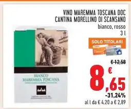 Conad Vino Maremma Toscana DOC Cantina Morellino di Scansano offerta