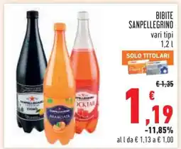 Conad BIBITE SANPELLEGRINO offerta