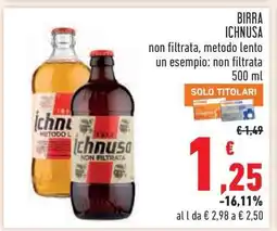 Conad BIRRA ICHNUSA offerta