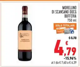 Conad Morellino di Scansano DOCG Bufferia offerta